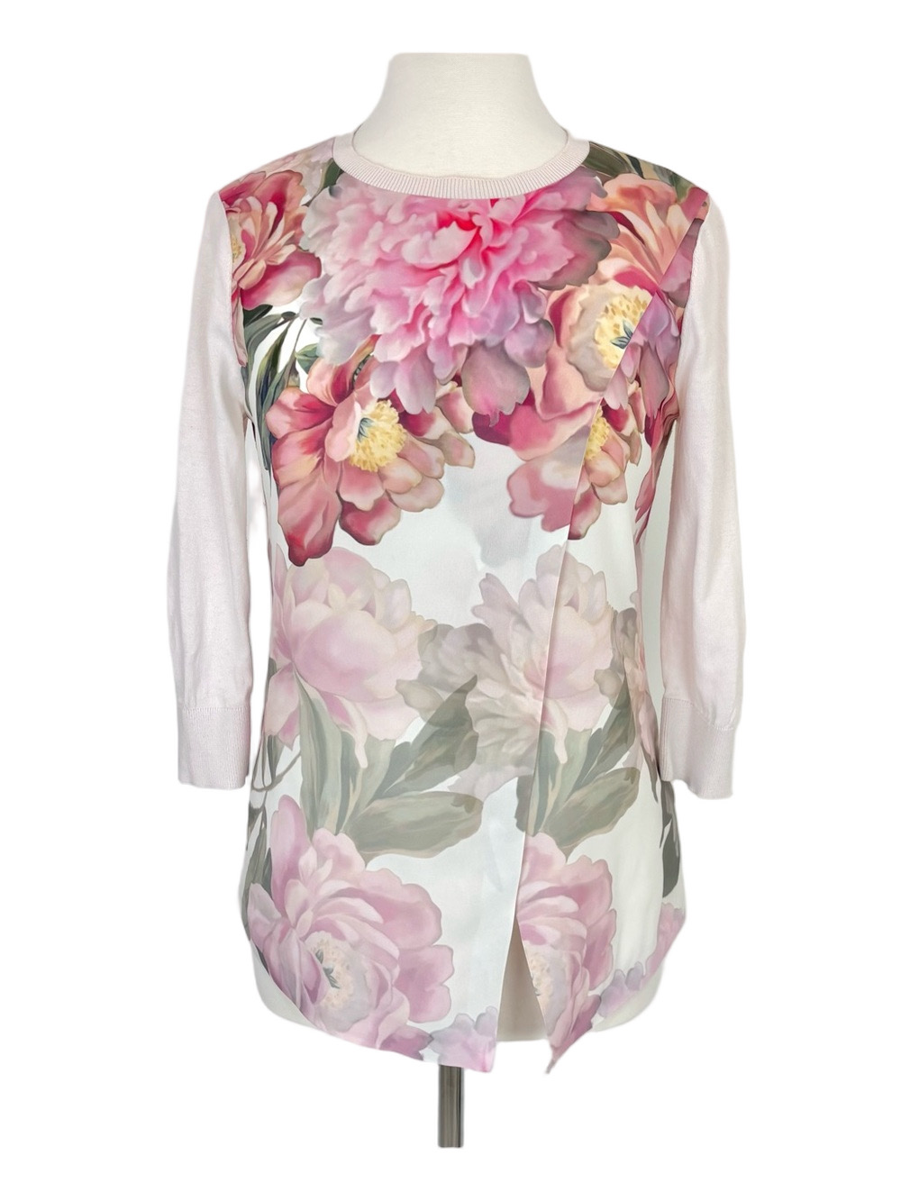 Ted Baker pale pink floral top